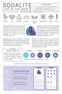 Enhance Your Crystal Practice 📲 𝐃𝐨𝐰𝐧𝐥𝐨𝐚𝐝 𝐨𝐮𝐫 𝐅𝐑𝐄𝐄 𝐂𝐫𝐲𝐬𝐭𝐚𝐥𝐲𝐳𝐞 𝐀𝐩𝐩 on the App Store & Google Play. #Sodalite #Crystals #HealingCrystals