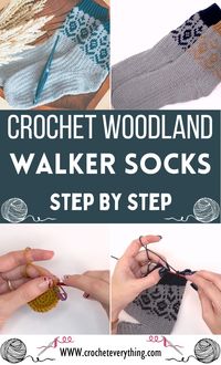 Crochet Woodland Walker Socks