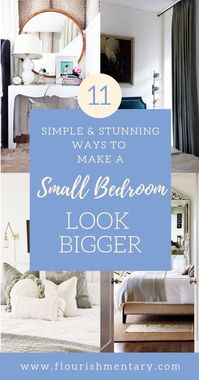 11 Simple And Stunning Ways To Make A Small Bedroom Look Bigger | Flourishmentary