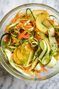 Spring Shaved Veggie Salad