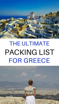 Not sure what to pack for your upcoming trip to Greece? Click through for the ultimate packing list for Greece and the Greek Islands including what to wear and other travel essentials.