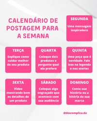 Ideias de conteúdo para lojas do instagram. Para entender as estratégias da criação de conteúdo siga @descomplica.du no instagram!