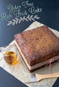 Gluten Free Fruit Cake ~ The Perfect Christmas Cake or Wedding Cake ~ Sweetness and Bite