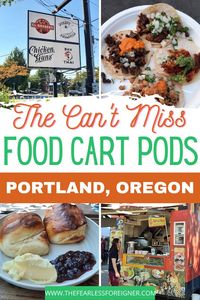 Don't go to Portland, Oregon without trying as many Portland food carts as possible! If you are wondering where to eat in Portland, it's definitely at the food cart pods in Portland. Check out the best Portland food cart pods and the best food carts in Portland in each pod. This post will help you plan your visit to each pod with information on seating, restrooms, wifi, food, and more! #PDXFoodCarts #PDXFoodie #PDXTravel #PDXEats #PortlandFoodCartPods #Foodie #TheFearlessForeigner