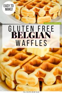 Make the BEST Gluten Free Belgian Waffles, easy to add your favorite add-ins.