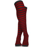 Black and Red Socks - Over The Knee Striped Thigh High Costume Accessories Stockings for Men, Women and Kids By Skeleteen | Michaels®