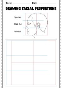 Drawing Facial Proportions Hand Out