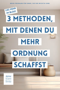 Hier sind drei "nicht so geheime" Geheimtipps, um Ordnung zu schaffen und zu halten! Lies wie du mit einfachen Schritten und cleveren Ideen für mehr Ordnung sorgst, ohne dich zu überfordern.