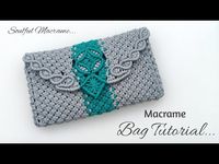 Macrame Purse bag tutorial | Bolsa de macrame | how to make macrame hand bag | macrame phone bag - YouTube