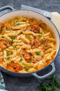 Creamy Cajun Shrimp Pasta