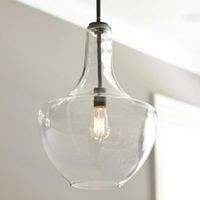 Sawyer 1-Light Pendant | Ballard Designs  LC756 19"H x 13.75"D rod:38"  100watt max  249.