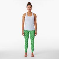 "Green Circles Modern Geometric Abstract 2023" Leggings for Sale by SkillsDesigns | Redbubble