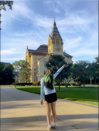 #notredame #universityofnotredame #summer #camp #university #college #collegelife #gameday #football #preppy #preppyfit #aesthetic #summerstyle