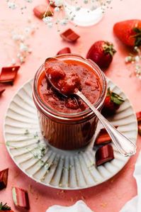 strawberry rhubarb sauce - Blue Bowl