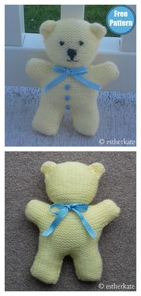 Little Teddy Bear Free Knitting Pattern