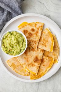 | Easy Cheese Quesadilla | Flour Tortilla Quesadilla | Cheese Quesadilla Recipe |