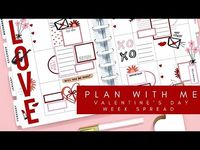 (1) PLAN WITH ME | VALENTINE’S DAY WEEK SPREAD | THE HAPPY PLANNER - YouTube