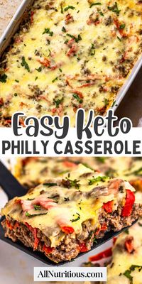 Looking for easy low-carb dinners? This Keto Cheesy Philly Casserole is a perfect high protein meal that’s loaded with flavor! Ideal for keto meal prep, this easy dish is one of the best casserole recipes for dinner, keeping you satisfied and on track with your low carb goals. Enjoy the keto dinner!