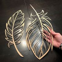 Experimenting with cutting some large feather shapes out of wood. I think these will end up being beautiful if they are painted. Thinking…