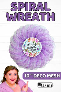 NEW How to make Deco Mesh SPIRAL Petal WREATH | Summer DIY Tutorial #wreath #decomesh