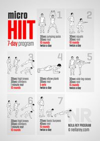 Workout Wednesday! Micro HIIT 7-Day Program. #NuHealth #NuHealthSupps NuHealthLifestyle.com