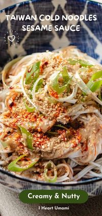 Discover the creamy flavors of Taiwanese cold sesame noodles. This easy and delicious cold noodle recipe is perfect for a quick summer meal. #coldnoodles #sesamenoodles #coldsesamenoodles #taiwanesefood #taiwaneserecipe #asiancoldnoodles #sesamesauce