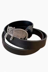 Cute Crying Cat Buckle Belt • Aesthetic Clothes Shop