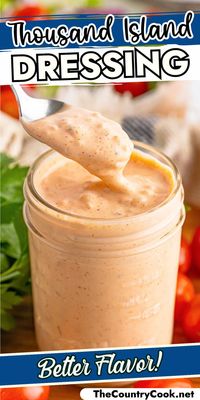 Know exactly what’s in your creamy and delicious Thousand Island Dressing when you make your own with this easy recipe that’s ready in no time!