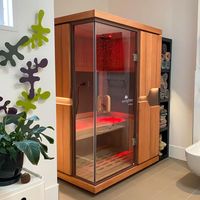 We love how the mPulse sauna looks in this master bathroom suite! 😍 Add a sauna to your home to start receiving the amazing health benefits today! 📸: Gavin Wong