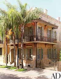 The New Orleans home of entrepreneur Sidney D. Torres IV and his fiancée, Jennifer Savoie; the 19th-century structure was renovated and decorated by Lee Ledbetter & Assoc. | archdigest.com