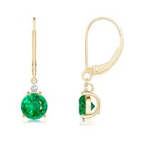 Emerald Earrings: Buy Natural Emerald Earrings at Angara