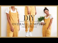 DIY Overall jumpsuit from scratch - Step by step tutorial - YouTube