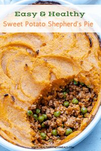 Healthy Sweet Potato Shepherd's Pie