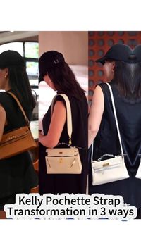 3 Ways of Kelly Pochette Transformation.
Add a leather strap to turn it into Kelly Mini bag. My three favorite transformations are all in the video. Which one do you think looks best? Feel free to leave a comment!
