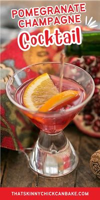 A festive holiday cocktail that's perfect to toast in the New Year!