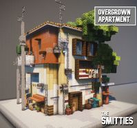 Overgrown urban apartment Build in Minecraft