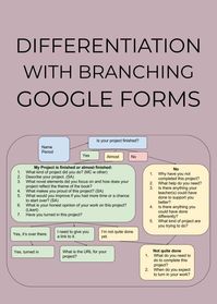 Branching Google Forms are a fantastic way to differentiate assessment and reflection. Branching forms allow me to account for student differences in pacing, and outcomes. #CultofPedagogyPin