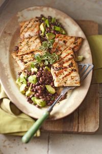 Mahi Mahi with Black Bean & Avocado Relish