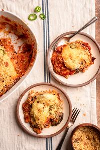 Spicy Baked Eggplant Parm