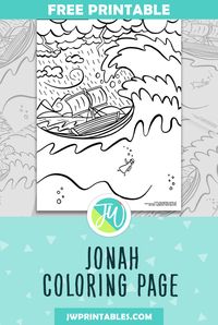 Jonah Coloring Page - JW Printables