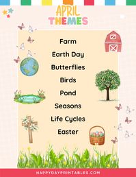 Themes for Preschool & Kindergarten - Happy Day Printables