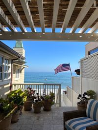 Santa barbara, beach, summer, ocean, california, souther california, beach house, american flag, dream home, porch