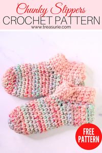 Chunky Crochet Slippers Pattern