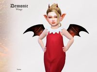 The Sims Resource - Demonic Wings Toddler