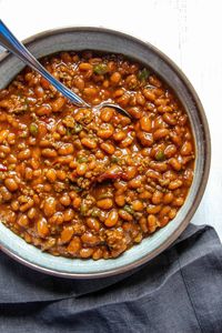 THE BEST Southern Baked Beans - Layers of Happiness