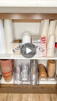 Michelle Hansen on Instagram: "Say goodbye to the chaos of scattered paper plates and napkins! 🎉✨ 

**Let me know if you want more product info**

Organizing your paper products not only saves space but also makes entertaining and everyday meals so much easier. Here’s what getting organized can solve: 
🌟 No more last-minute searches – Know exactly where your plates, napkins, and utensils are when you need them. 

🧼 Less clutter, more space – Free up room in your cabinets and make space for other essentials. 

🚀 Easy access – Grab and go for quick meals, parties, or picnics without digging through piles. 

🎉 Always prepared for guests – Hosting becomes a breeze when your supplies are all in one spot. A simple setup can make a big difference! 

Who else loves a good paper product stash?