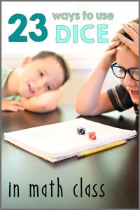 How can you bring some hands-on spontaneity into your math classroom?  It’s super easy! Invest in some dice and get some inspiration below.   When you make math more hands-on, you not only more successfully engage your students, but you are helping the learning stick in their brains; retention is improved.  There so many creative ways to get your students using dice in math class.  I like the soft foam dice because they are so nice and quiet.There are a few options of size.