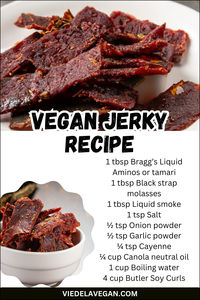 Experience the ultimate vegan jerky with this smoky, chewy, and delicious recipe. Made with all-natural ingredients, this jerky is perfect for those who love bold flavors and a satisfying snack. Learn the secrets to achieving the perfect texture and taste. #VeganJerky #UltimateSnack #SmokyFlavor #PlantBased #HealthySnacks #VeganTreats