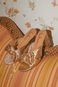 Cute Rose Gold Sandals - Vegan High Heel Sandals - Bow Sandals - Lulus