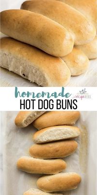 These Homemade Hot Dog Buns will take your barbecue to the next level! They are soft and fluffy and way better than store bought! #hotdog #barbecue #bread #baking #recipe